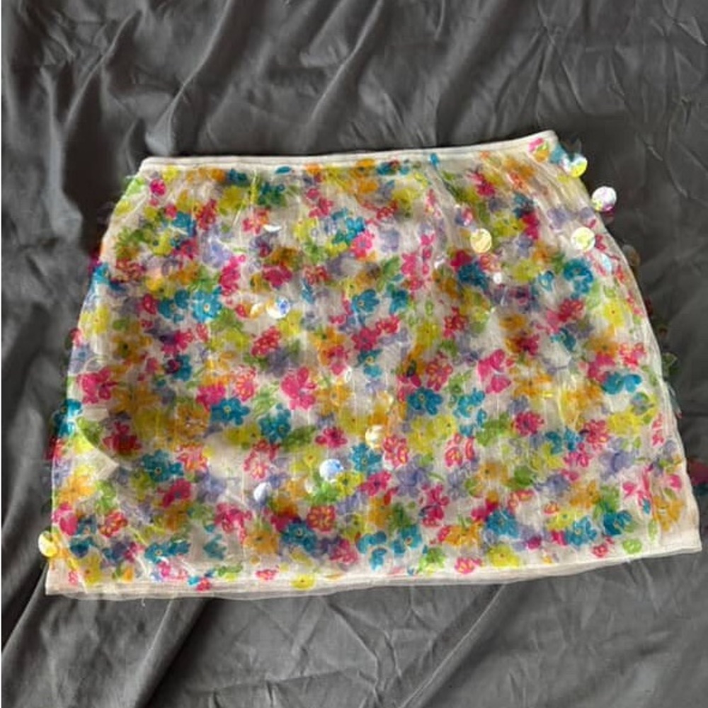 Floral Multicolor Women's Skirt
